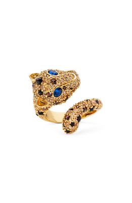 kate spade new york leopard wrap ring in Neutral Multi