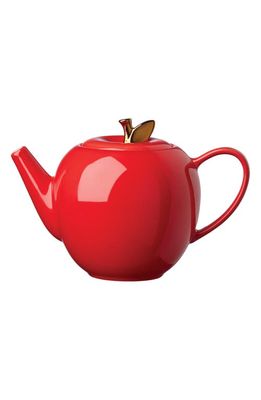 kate spade new york make it pop apple teapot in Red
