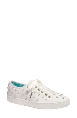 kate spade new york match imitation pearl sneaker in Parchment
