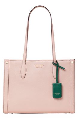 kate spade new york medium market leather tote in French Rose
