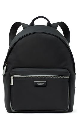 kate spade new york medium sam icon recycled nylon backpack in Black