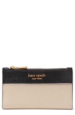 kate spade new york morgan colorblock saffiano leather bifold wallet in Earthenware Black Multi