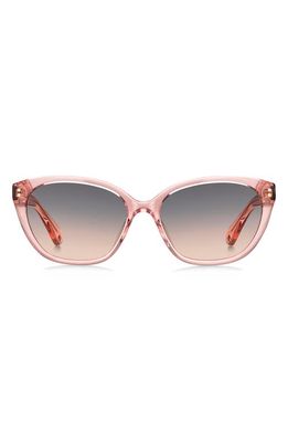 kate spade new york phillipa 54mm gradient cat eye sunglasses in Pink/Grey Fuchsia
