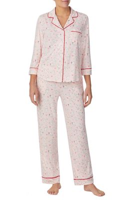 kate spade new york print pajamas in Pink Prt