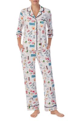 kate spade new york print pajamas in White Multi