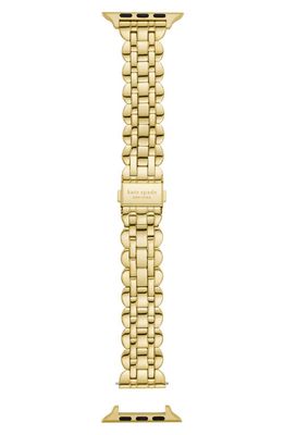 kate spade new york scallop 16mm Apple Watch bracelet watchband in Gold