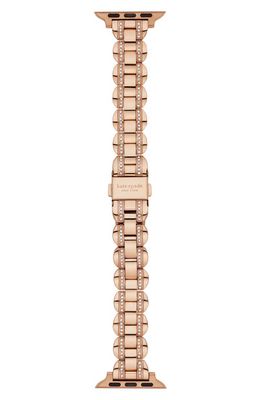 kate spade new york scallop 20mm Apple Watch® pavé bracelet watchband in Rose Gold