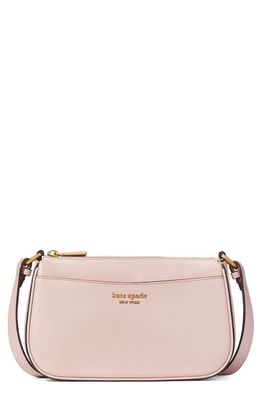 kate spade new york small bleecker saffiano leather crossbody bag in Pink Dune