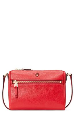 kate spade new york small polly leather crossbody bag in Hot Chili
