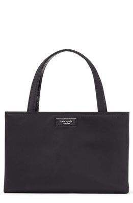 kate spade new york small sam icon convertible recycled nylon tote in Black