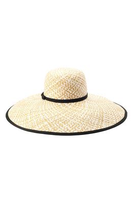 kate spade new york straw sun hat in Natural
