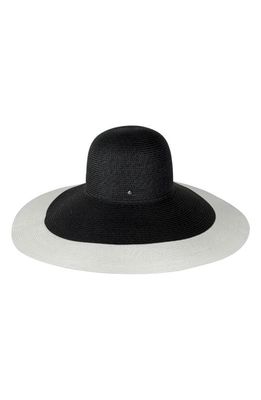 kate spade new york tipped sun hat in Black