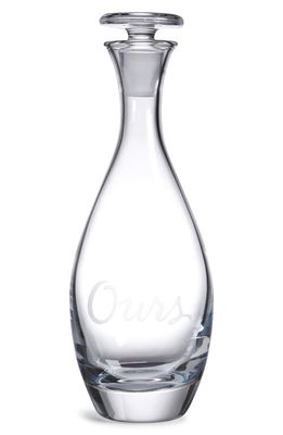 kate spade new york 'two of a kind - ours' decanter in Clear
