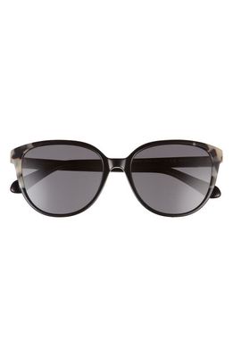 kate spade new york vienne 53mm polarized cat eye sunglasses in Black /Gray Pz