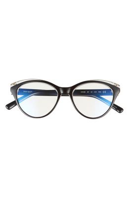 kate spade new york xarabb 51mm blue light blocking glasses in Black
