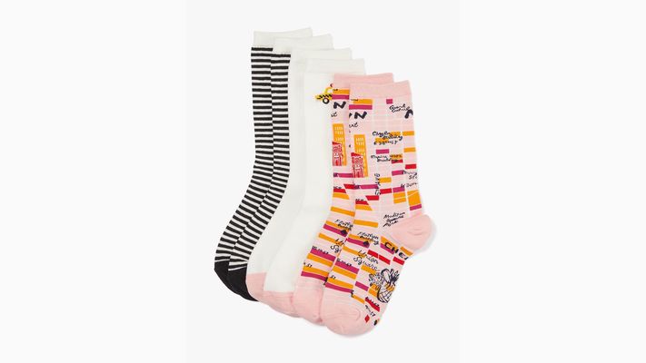 Kate Spade Nyc Icons 3 Pack Boxed Crew Socks