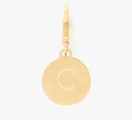 Kate Spade One In A Million Mini C Charm, Gold