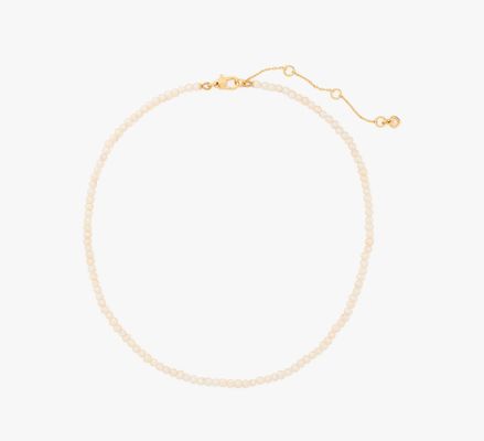 Kate Spade One In A Million Pearl Necklace, Cream/Gold