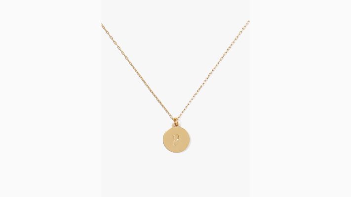 Kate Spade P Mini Pendant, Gold