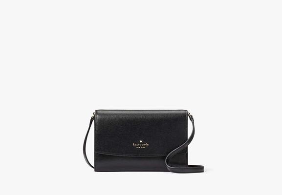 Kate Spade Perry Leather Crossbody, Black