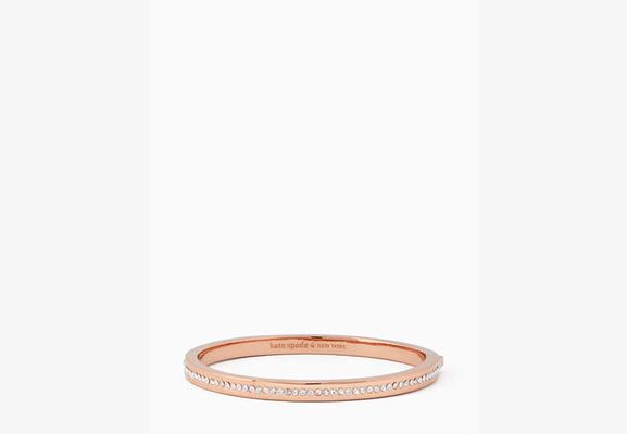 Kate Spade Ring It Up Pave Bangle, Clear/Rose Gold