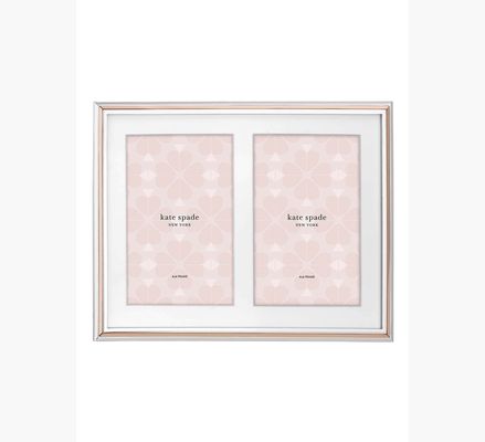 Kate Spade Rosy Glow Double Invitation Frame, Gold
