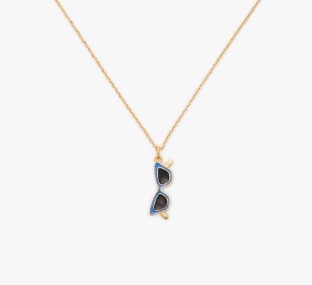 Kate Spade Sweet Treasures Mini Pendant, Blue Gold