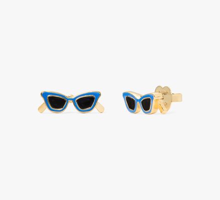 Kate Spade Sweet Treasures Studs, Blue Gold