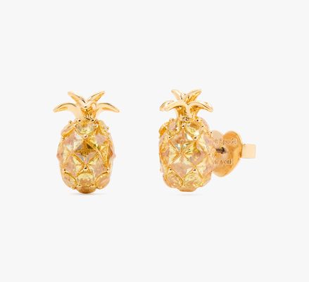 Kate Spade Sweet Treasures Studs, Yellow Gold