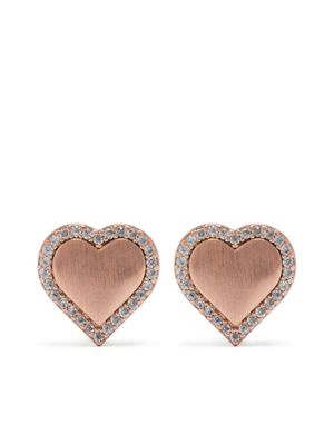 Kate Spade Take Heart crystal-embellished stud earrings - Pink