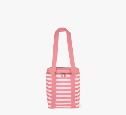 Kate Spade Terrace Stripe Wine Cooler Bag, Quartz Pink