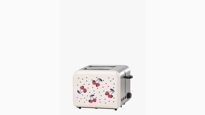 Kate Spade Vintage Cherry Dot 2-Slice Toaster, White