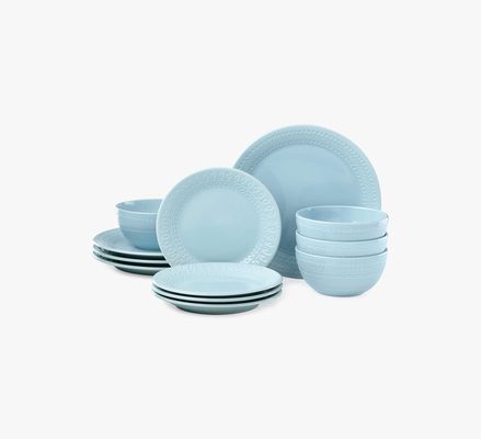 Kate Spade Willow Drive Blue 12-Piece Place Setting, Navy