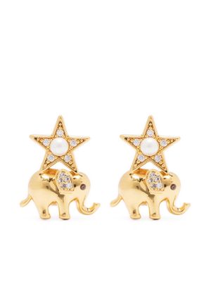 Kate Spade Winter Carnival charm stud earrings - Gold