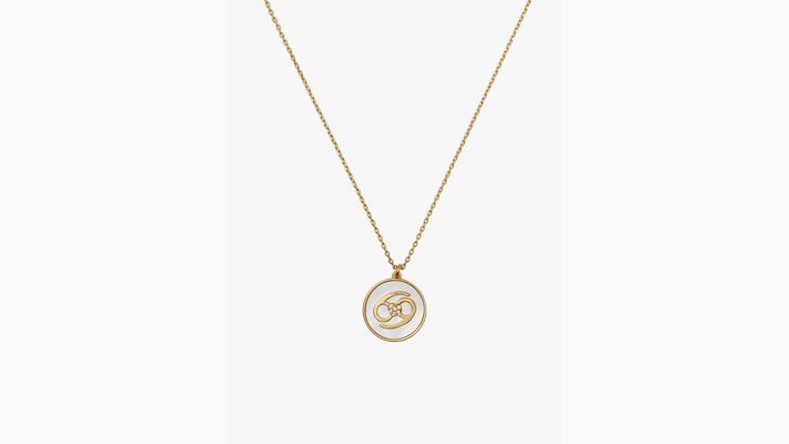 Kate Spade Zodiac In The Stars Mother Of Pearl Pendant, Mother Of Pearl/Gold, Cancer