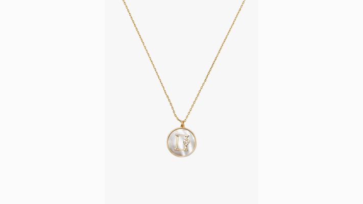 Kate Spade Zodiac In The Stars Mother Of Pearl Pendant, Mother Of Pearl/Gold, Gemini