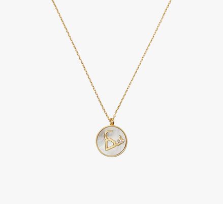 Kate Spade Zodiac In The Stars Mother Of Pearl Pendant, Mother Of Pearl/Gold, Taurus