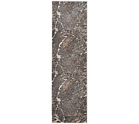 Kathy Ireland Heritage Gray 2'2" x 7'6" Runner