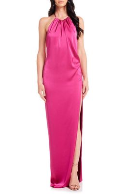 Katie May Cher Gown in Pink Peacock