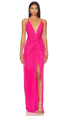 Katie May Pixie Gown in Fuchsia