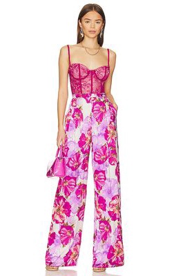 Katie May Tink Jumpsuit in Fuchsia