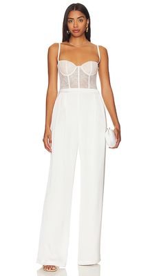 Katie May Tink Jumpsuit in White
