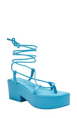 Katy Perry The Busy Bee Ankle Wrap Platform Sandal in Turquoise