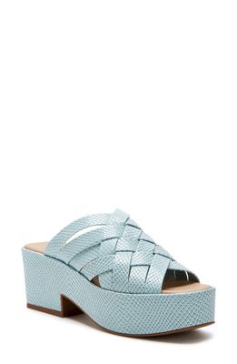 Katy Perry The Busy Bee Crisscross Platform Sandal in Tranquil Blue 