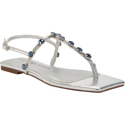 Katy Perry The Camie Embellished Slingback Sandal in Silver 