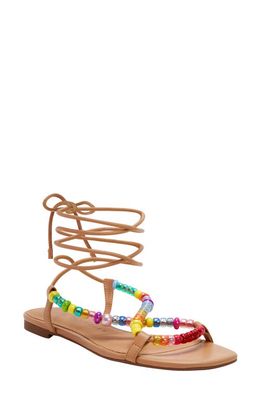 Katy Perry The Halie Bead Ankle Tie Sandal in Biscotti Bright Multi