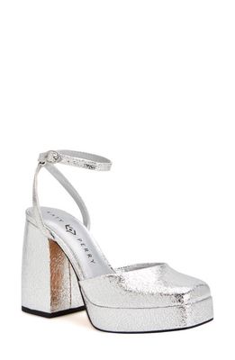 Katy Perry The Uplift Ankle Strap Pump in Silver