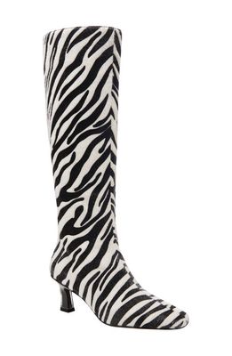 Katy Perry The Zaharrah Knee High Boot in Zebra Multi