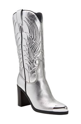 Katy Perry The Zaina Cap Toe Western Boot in Silver
