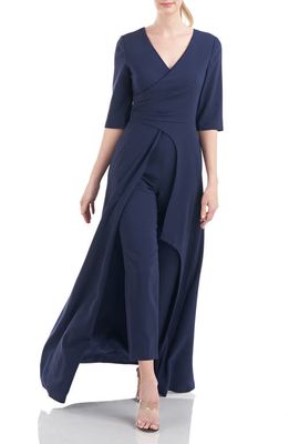 Kay Unger Gina Maxi Romper in Midnight
